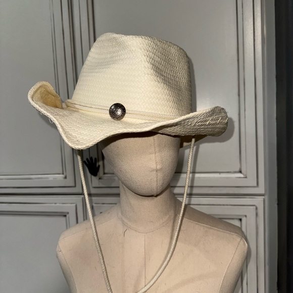 Toby Keith straw cowboy hat NWOT light color honky tonk - Picture 3 of 8